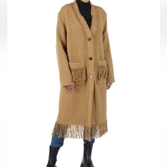 NWT Pinko Ancasti Tweed Boucle Overcoat in Italian size 40 (US S/4) - Picture 5 of 16